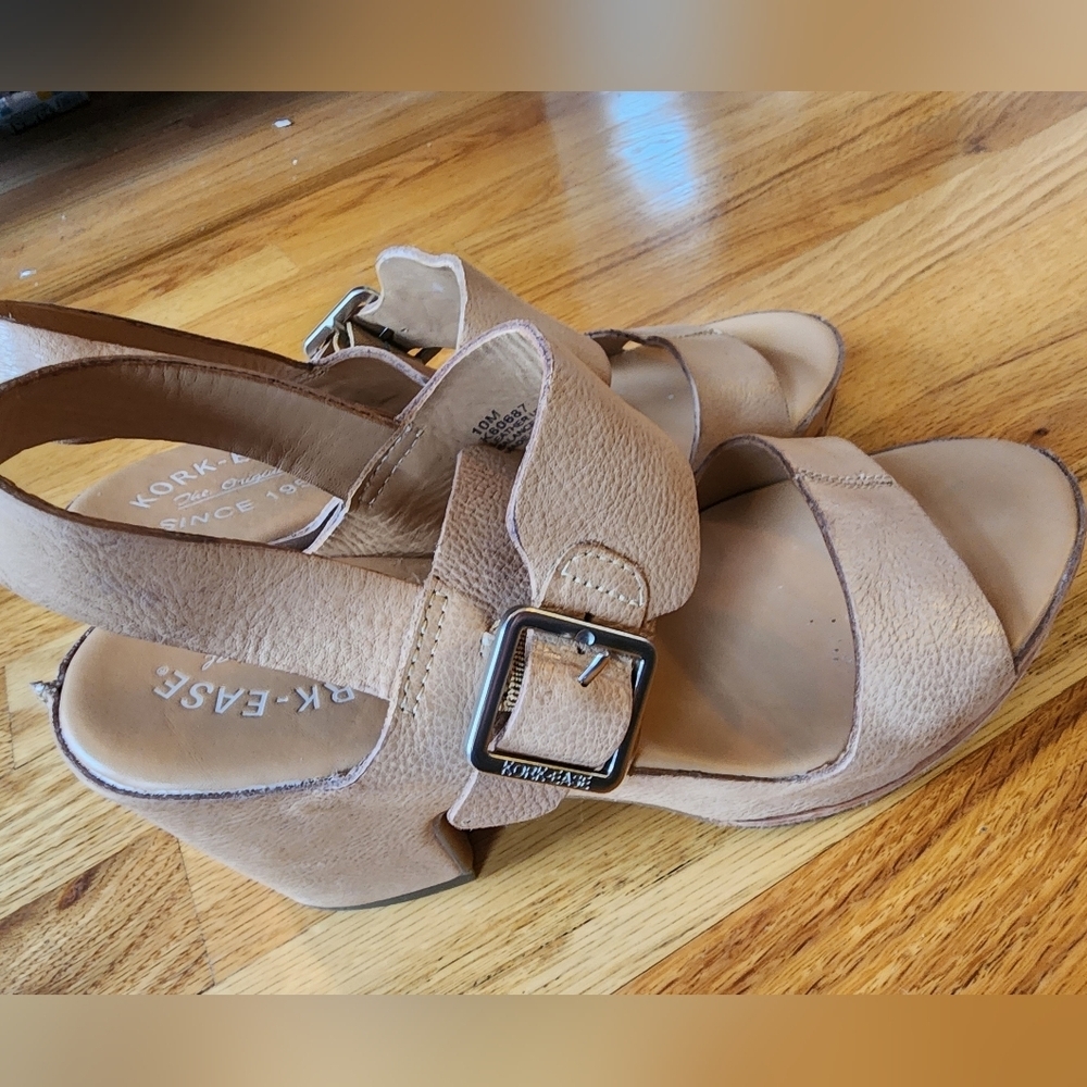 Kork-Ease San Carlos Tan Size 10 Leather Platform - Picture 4 of 9